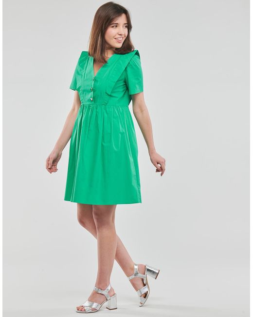 Naf Naf Green Dress Kalou R1