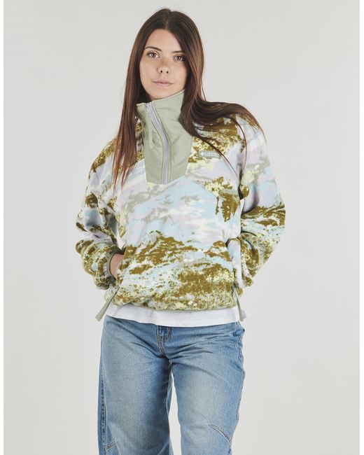 Columbia Green Fleece Jacket Sequoia Grove Printed Half Zip