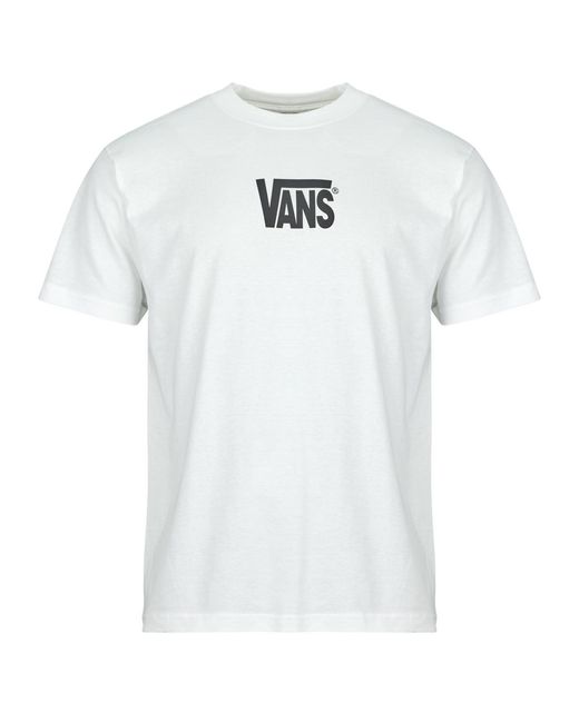 Vans White T Shirt Stretch Logo Ss Tee for men