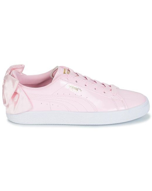 puma patent bow trainers