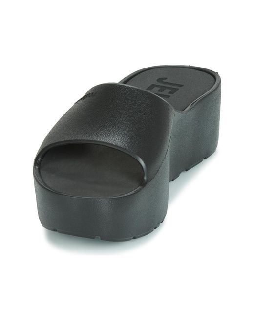 Lemon Jelly Black Sunny Mules / Casual Shoes