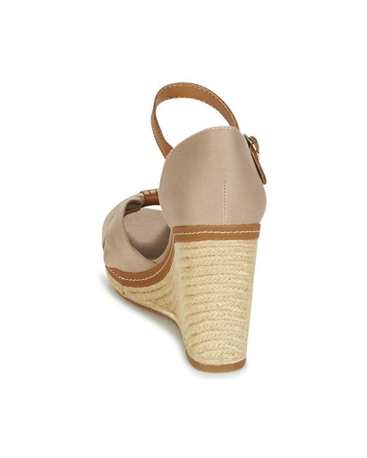 tommy hilfiger iconic espadrille wedge sandals