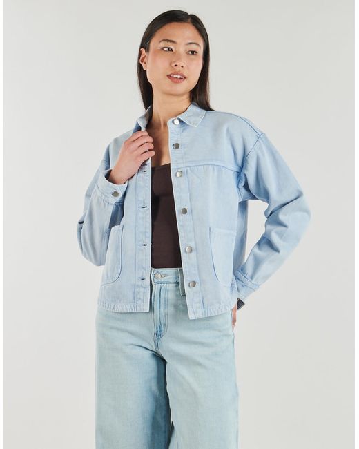 Jdy Blue Denim Jacket Noma L/s Shacket