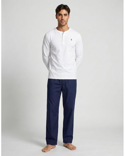 Polo Ralph Lauren Blue Sleepsuits Pj Pant-sleep-bottom for men