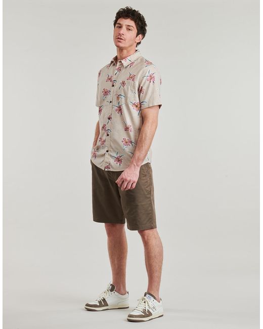 Quiksilver Natural Short Sleeved Shirt Apero Classic Ss for men
