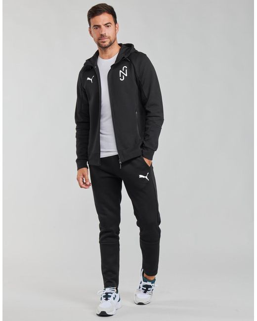 PUMA Black Evostripe Core Fz Pant Tracksuit Bottoms for men