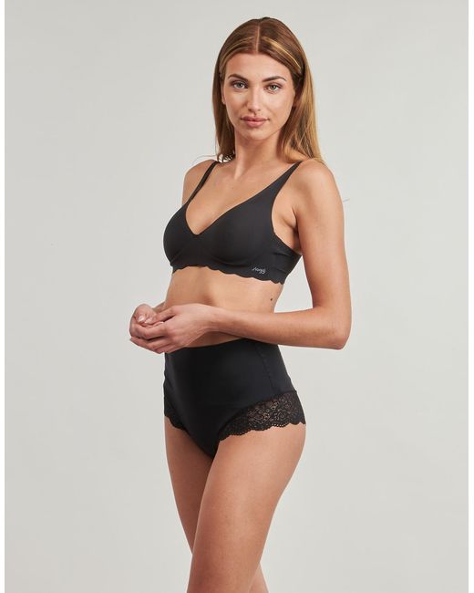 Sloggi Black Triangle Bras And Bralettes Zero Microfibre 2.0 Soft Bra Pack De 2