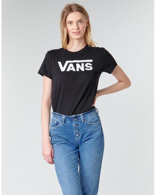 Vans Black Flying V Crew Tee T Shirt