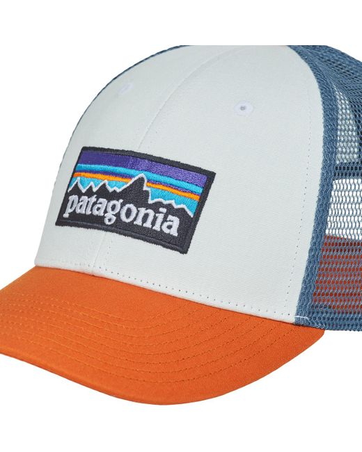 Patagonia Blue Cap P-6 Logo Lopro Trucker Hat for men