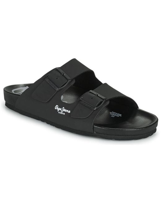 Pepe Jeans Black Bio Royal Doble Mules / Casual Shoes for men
