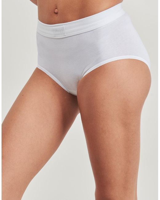 Sloggi White Knickers/panties Double Comfort T Maxi Pack De 2