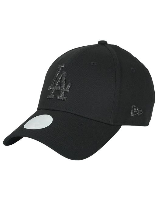 KTZ Black Cap Female Metallic Logo 9forty® Los Angeles Dodgers Blk