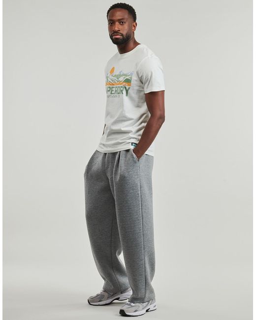 Superdry Gray T Shirt Outdoors Mountain Rlxd Tee for men