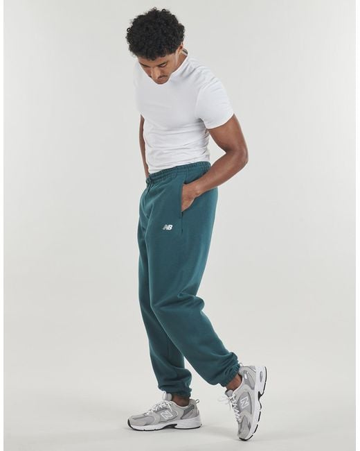 New Balance Blue Tracksuit Bottoms Sport Essentials Fleece JOGGER for men