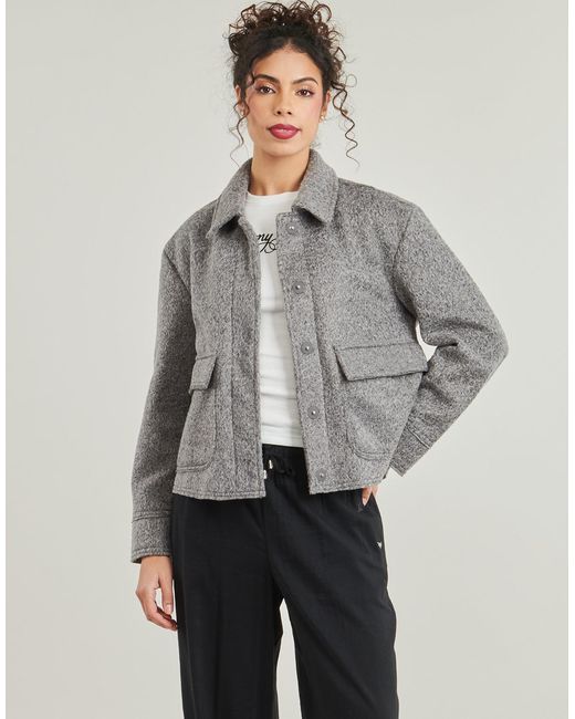 ONLY Gray Jacket Onlsanne Boucle Short