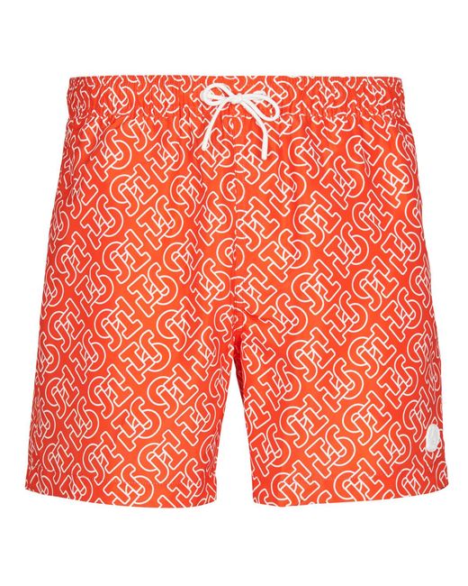 J.O.T.T Orange Trunks / Swim Shorts Niolon Monogram for men