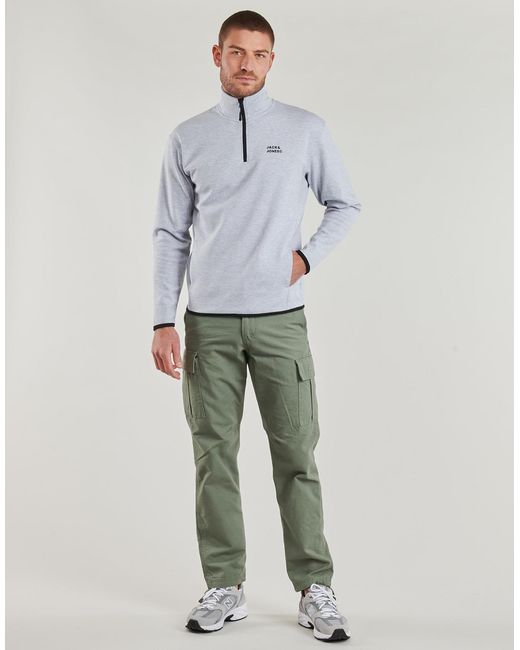 Jack & Jones Green Cargo Trousers Jpstkane for men