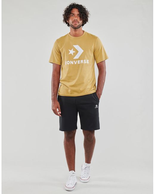 Converse Gray Shorts Go-to Embroidered Star Chevron Fleece Short for men