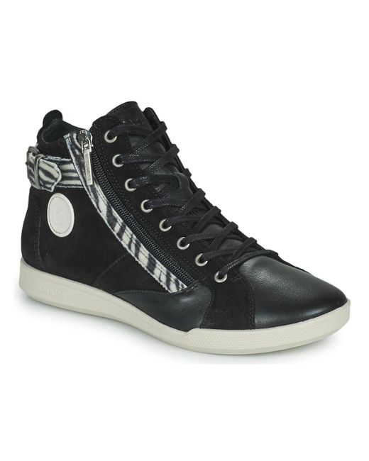 Pataugas Black Palme Shoes (high-top Trainers)