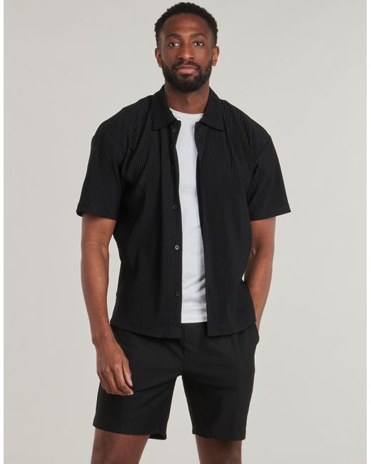 Jack & Jones Black Short Sleeved Shirt Jcointerlude for men