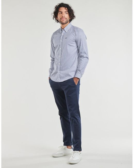 Boss Blue Long Sleeved Shirt H-roan-bd-e-c1-243 for men