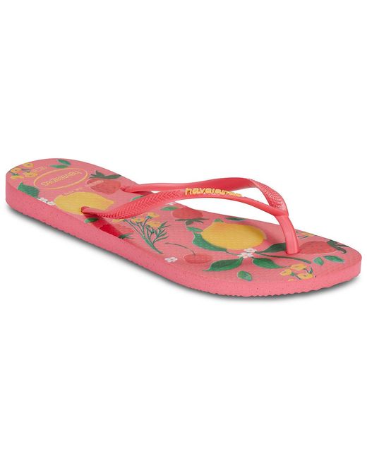 Havaianas Pink Flip Flops / Sandals (shoes) Slim Summer Bliss