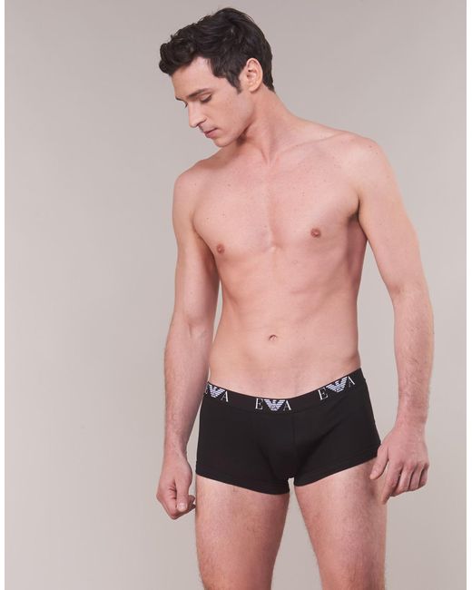 Emporio Armani Black Core 3 Pack Boxer Shorts for men