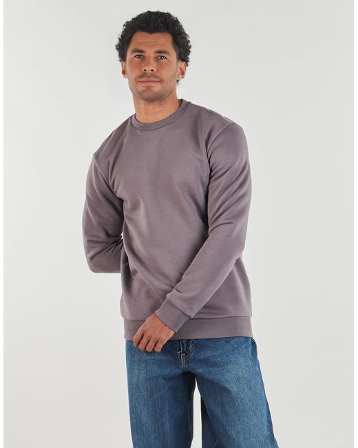 Only & Sons Brown Sweatshirts Onsceres Crew Neck for men