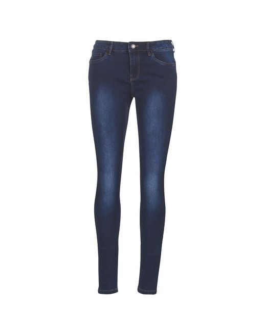 Vero Moda Vmseven Women's Skinny Jeans In Blue