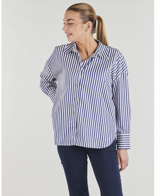 Jdy Blue Shirt Vesper L/s Lurex