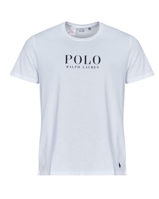 Polo Ralph Lauren White T Shirt S/s Crew Sleep Top for men