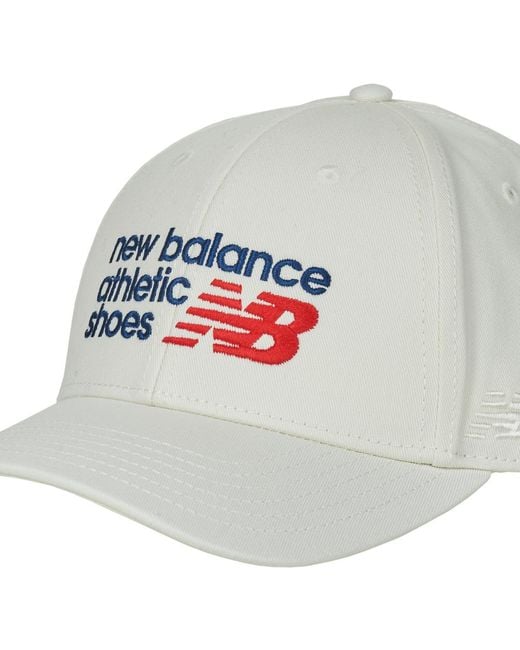 New Balance Gray Cap Panel Nb Athletics Structured Hat