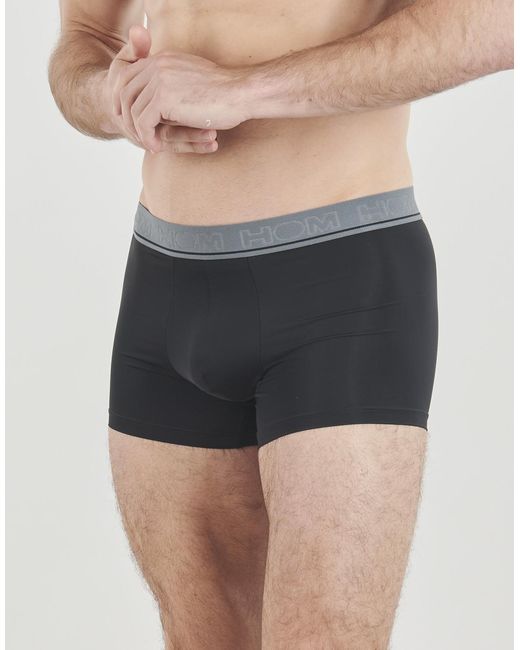 Hom Black Boxer Shorts Leonard Boxer Pack De 3 for men