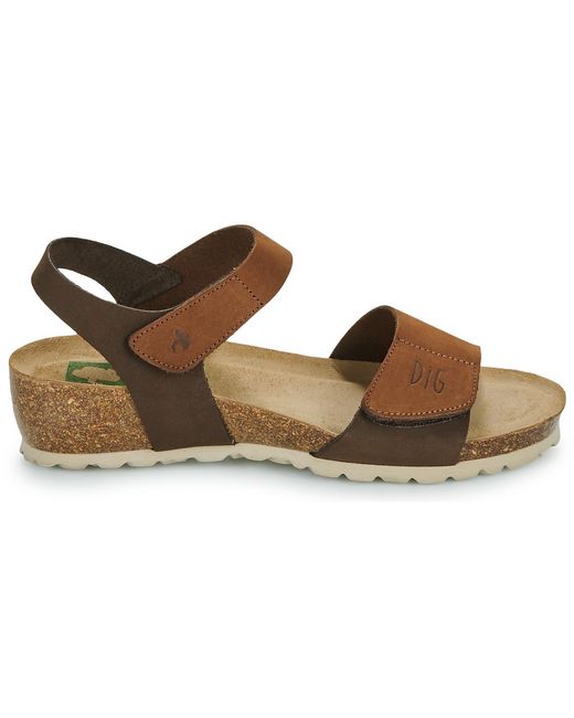 Dream in Green Brown Wedge Sandals Zamini
