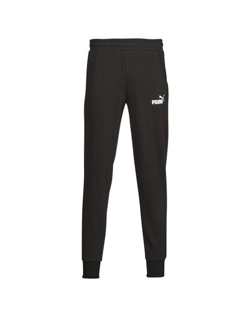 PUMA Black Ess Logo Pants Fl Cl Sportswear for men