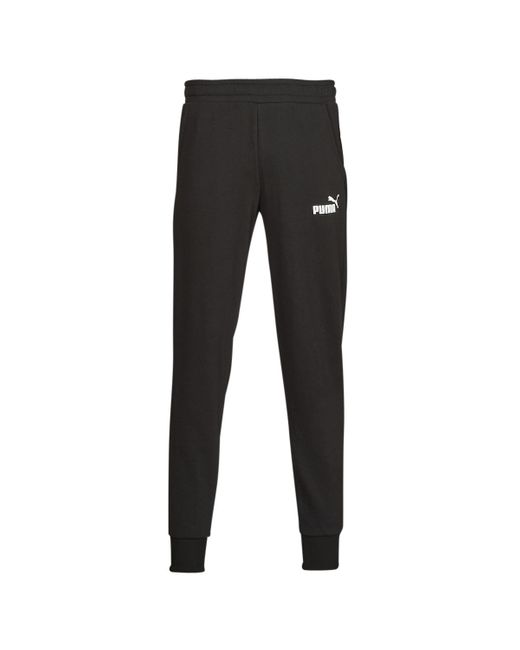 PUMA Black Ess Logo Pants Fl Cl Sportswear for men