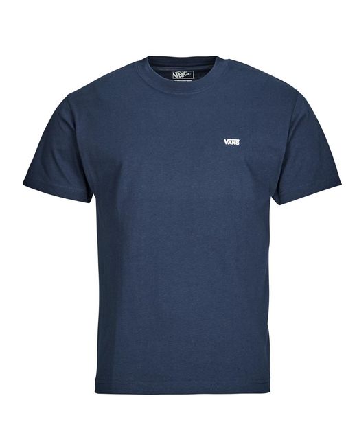 Vans Blue T Shirt Left Chest Ss for men