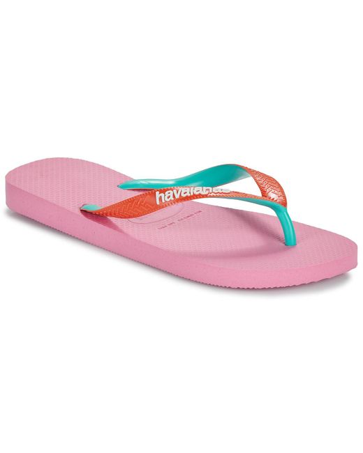Havaianas Pink Flip Flops / Sandals (shoes) Top Mix
