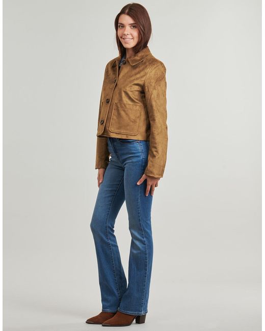 ONLY Green Jacket Onltulip Life Faux Suede