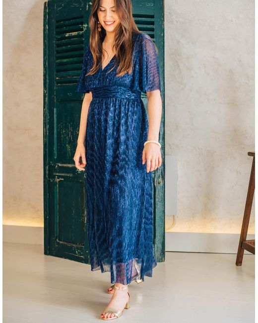 Celeste Blue Long Dress Astrid