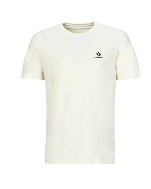 Converse White T Shirt Star Chev Tee Egret