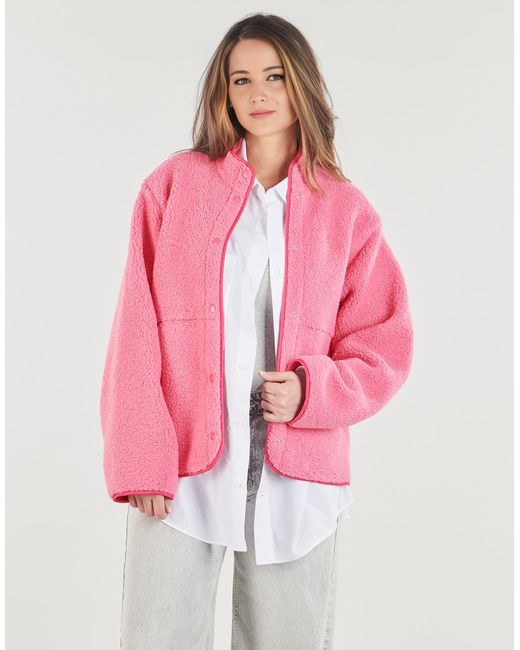 JJXX Pink Fleece Jacket Jxvera Teddy Jacket