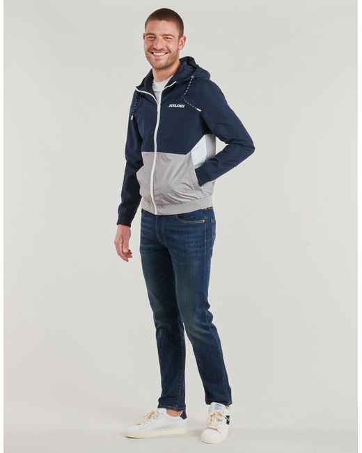 Jack & Jones Blue Jacket Jjerush for men