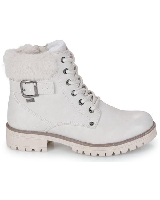 Tom Tailor White Mid Boots 4290100030-cream