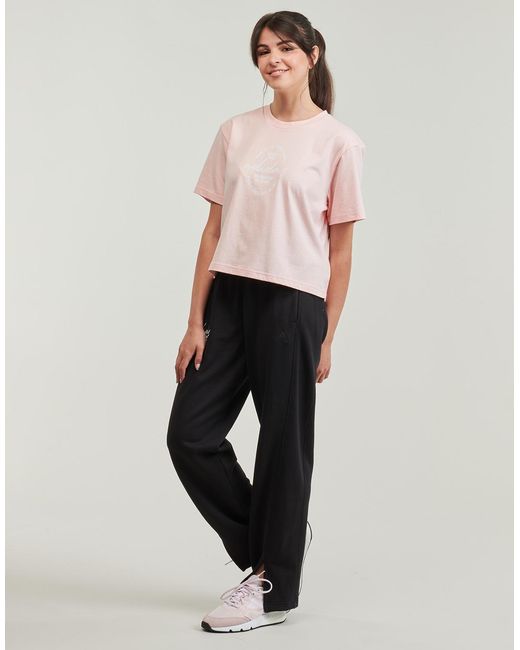 Adidas Pink T Shirt Brand Love Signature Graphic T-shirt