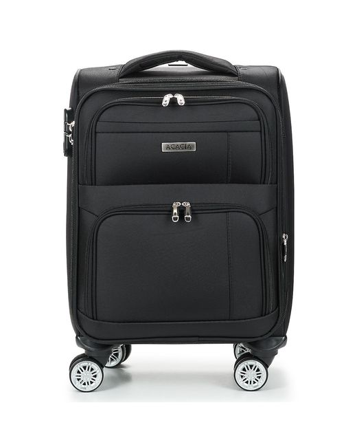 David Jones Black Soft Suitcase Ba-1003 Cabine