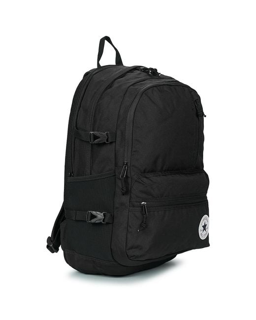 Converse Black Backpack Straight Edge Backpack