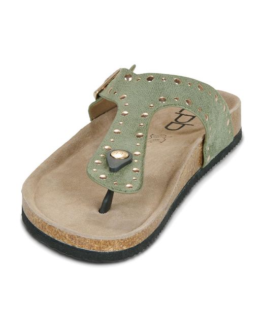 Les Petites Bombes Green Flip Flops / Sandals (shoes) Naira