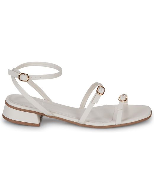 Moony Mood White Heeled Sandals Saskya