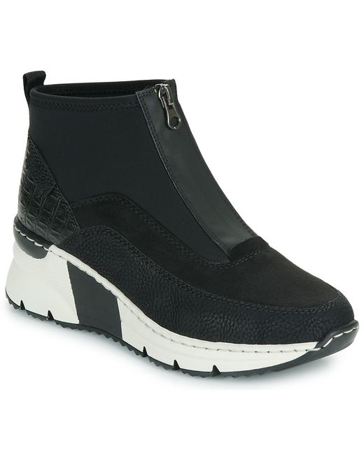 Rieker Black Low Ankle Boots